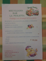 La Pioletta menu