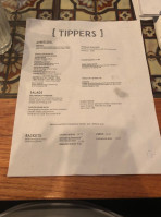 Tipper's menu