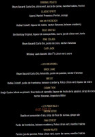 Au Bureau Draguignan menu