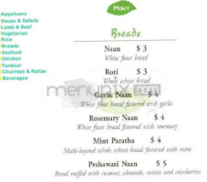 Mint menu