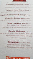 Le Clariant menu