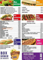 Amigos Kebab menu