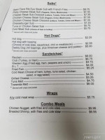 Suky's Diner menu