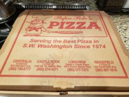 Papa Pete's Pizza menu