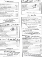 Mamma Mia's Pizza menu