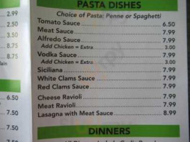 Tiramisu Italian Buffet menu