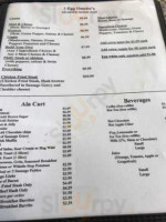 Whistle Stop Cafe menu