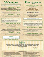 Cafe 210 West menu