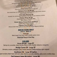Fillmore Grill menu