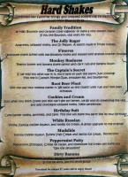 Pirates Cove Pub Grille menu