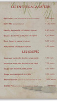 La Bambouseraie menu