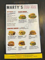 Marty's Burgers food
