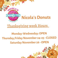 Nicola's Donuts food