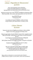 Hotellerie Des Clos menu