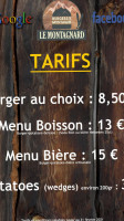 Le Montagnard menu