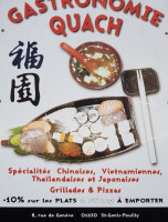 Gastronomie Quach menu