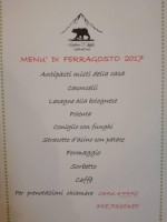 Ristoro 5 Laghi menu