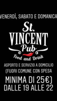 St. Vincent Pub menu