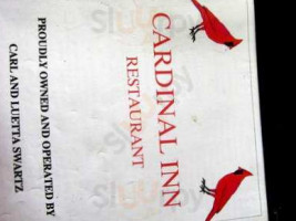 Cardinal Inn menu