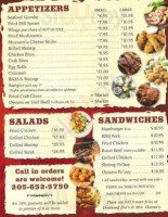 Diamond Jim's Ms Donna's menu