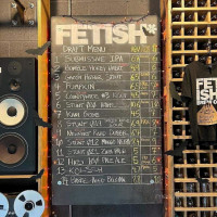 Fetish Brewing menu