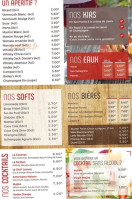 La Cosenza menu