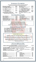 Upland Diner menu