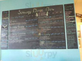 Scroungy Moose Pizza menu
