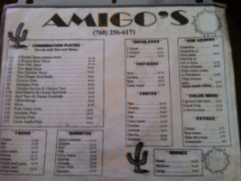 Amigos menu