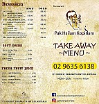 Pak Hailam Kopitiam menu