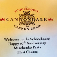 The Schoolhouse at Cannondale food