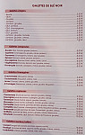 Le Chien a la Fenetre menu
