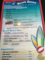 Beach Bunny Ice Cream menu