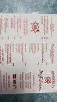 Kimberley Kitchen menu