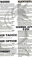 Hirsch Creek Grill menu