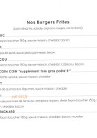 Les Tontons Burgers menu