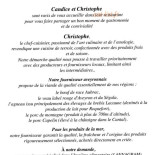 Les Marronniers Carta