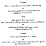 Les Marronniers Carta