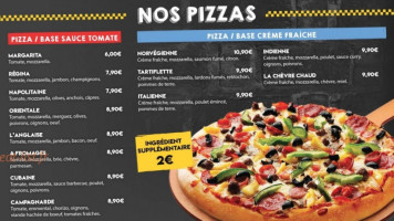 Taxi Pizza menu