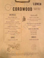 Cordwood menu