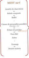 Auberge Du Pont Jeanne Rose menu