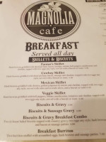 Magnolia Cafe menu