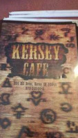 Kersey Cafe menu