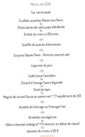 L'Ange Gourmand menu
