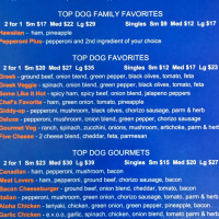 Top Dog Pizza food