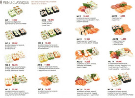 Asuka Sushi menu