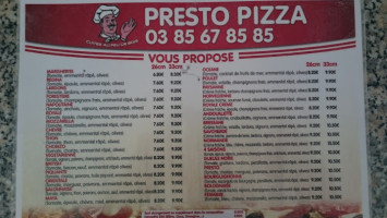 Presto Pizza food