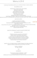 La Selloise menu