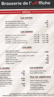 Brasserie De L'affiche menu