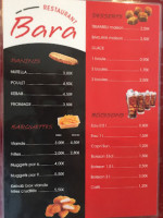 Kebab Restaurant Bara menu